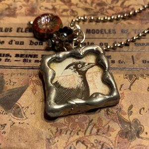 Pretty little things! 1” reverse soldered charm on ball chain by Susan A. Ray